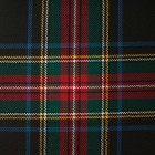 Stewart Black Lightweight Tartan Fabric By The Metre